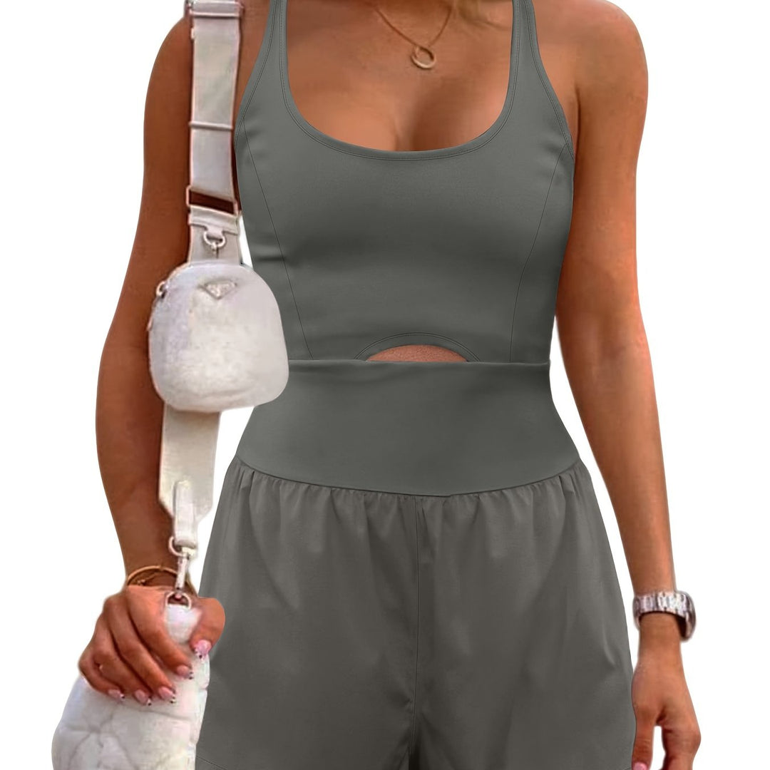 The Cross-Back Cutout Jumpsuit