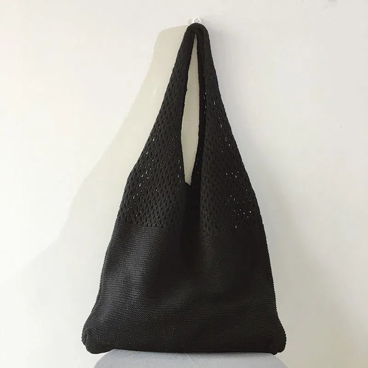 The Margaux Crochet Tote — Woven Shoulder Bag
