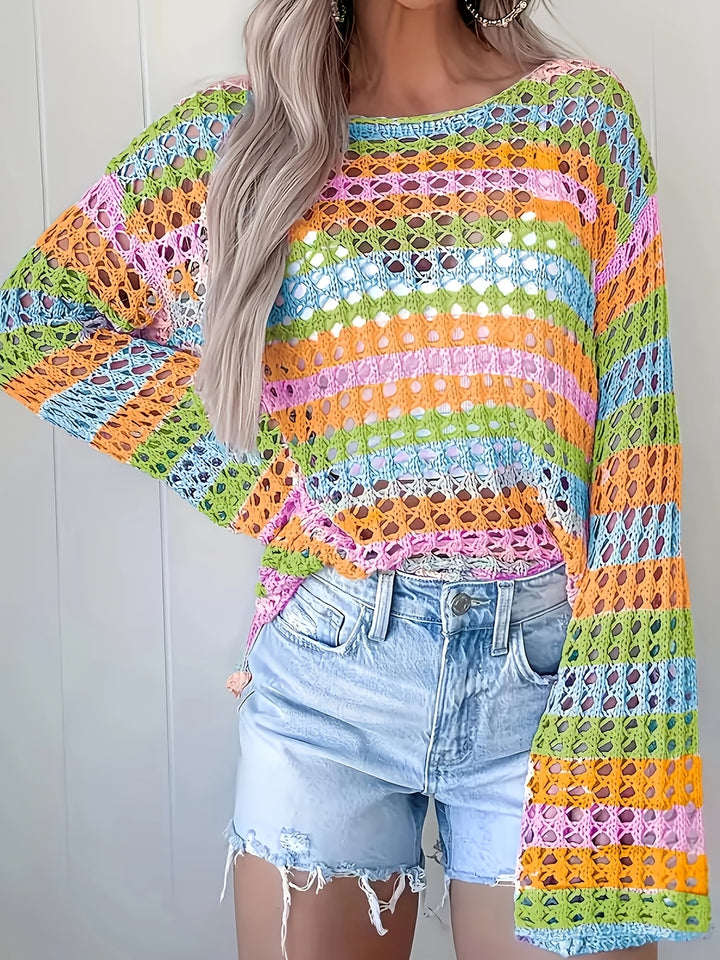 The Round Neck Long Sleeve Knit Top