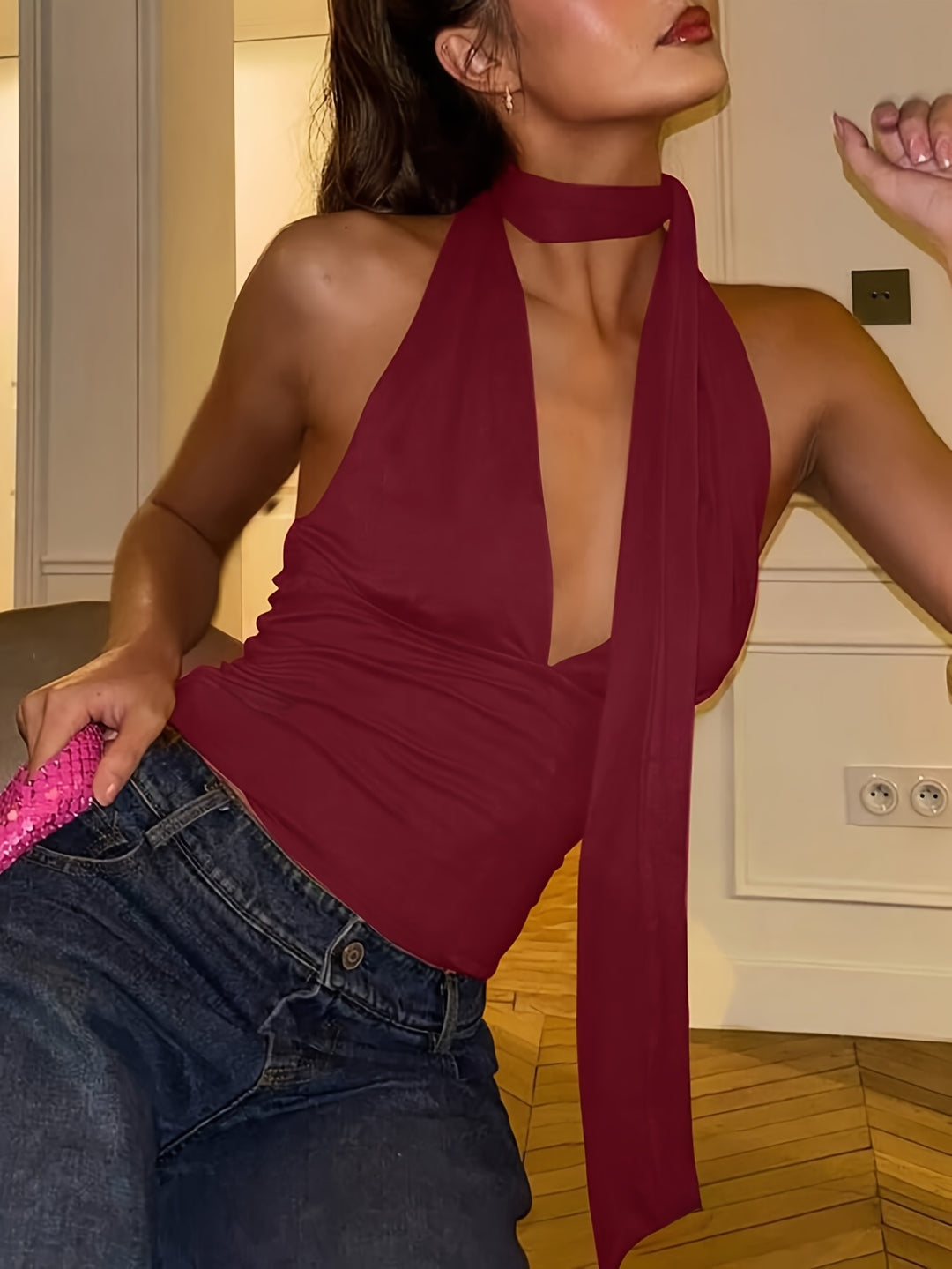 The Tie-Back Halter Crop Set