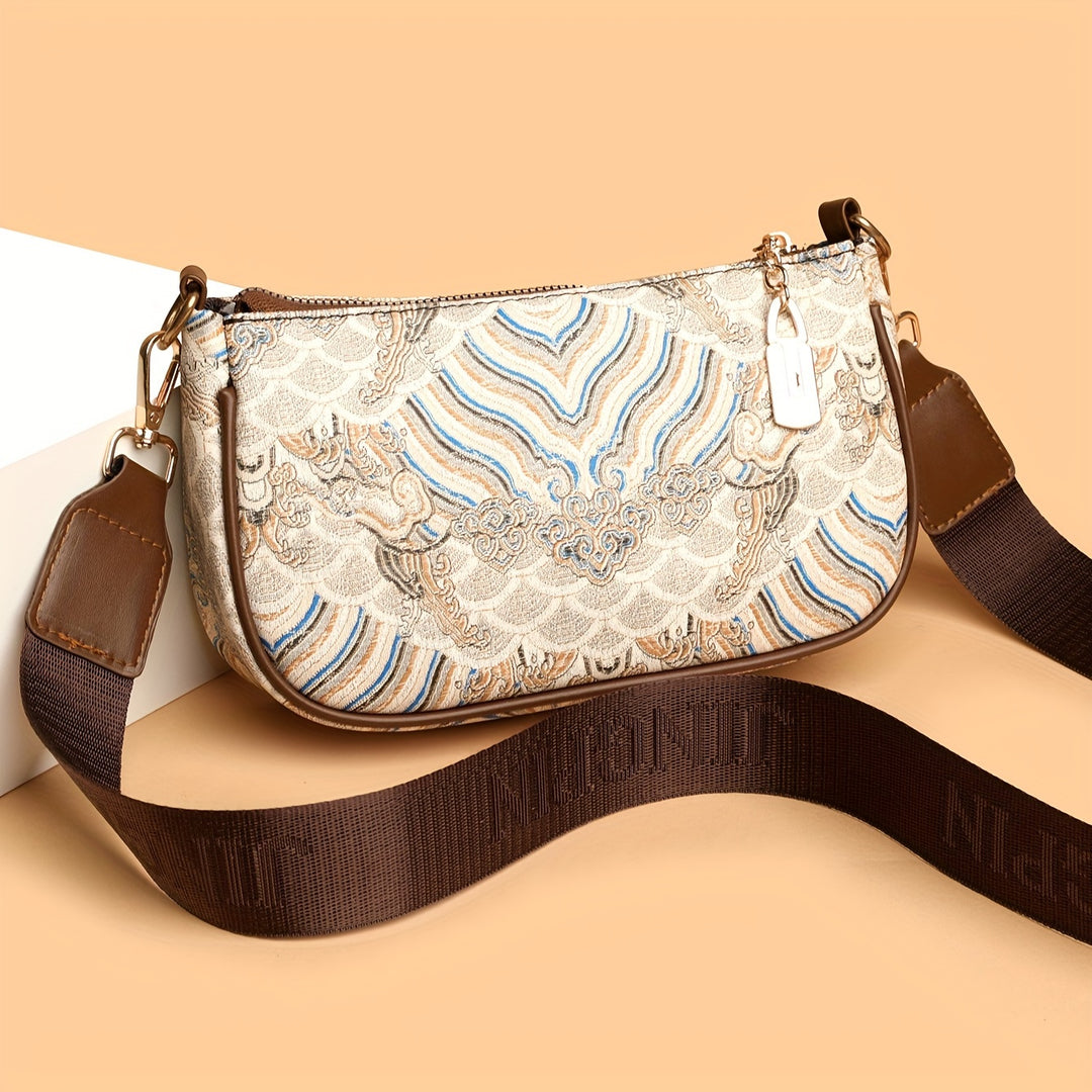 Luna Print Crossbody Bag — Lightweight Everyday Bag