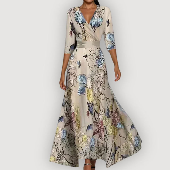Blooming Elegance Maxi Dress — Romantic Floral Gown