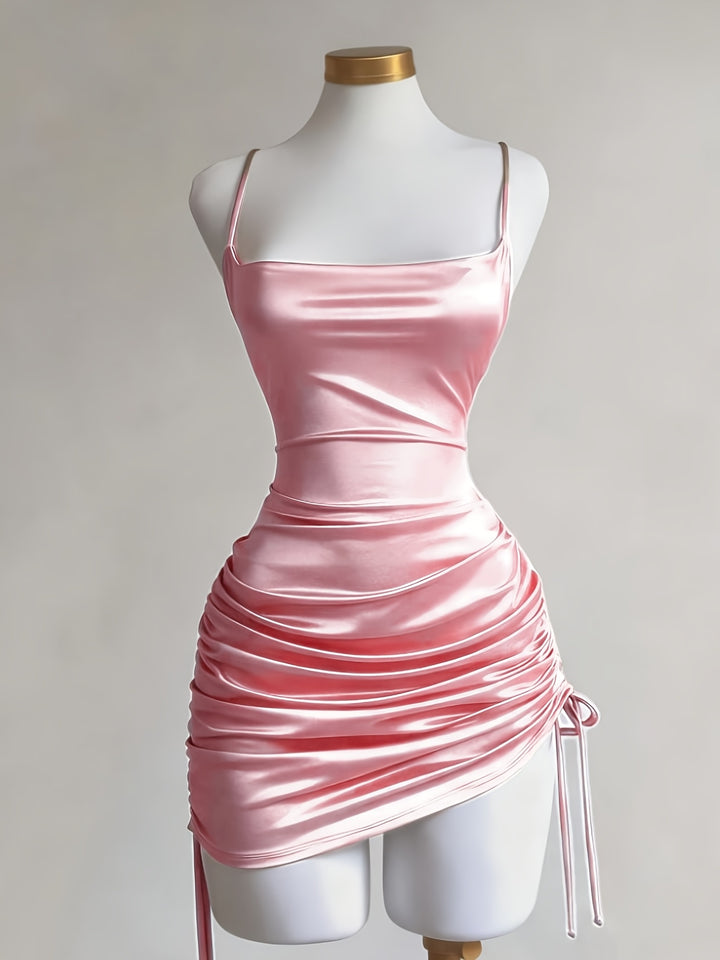 The Lace-Up Mini Dress