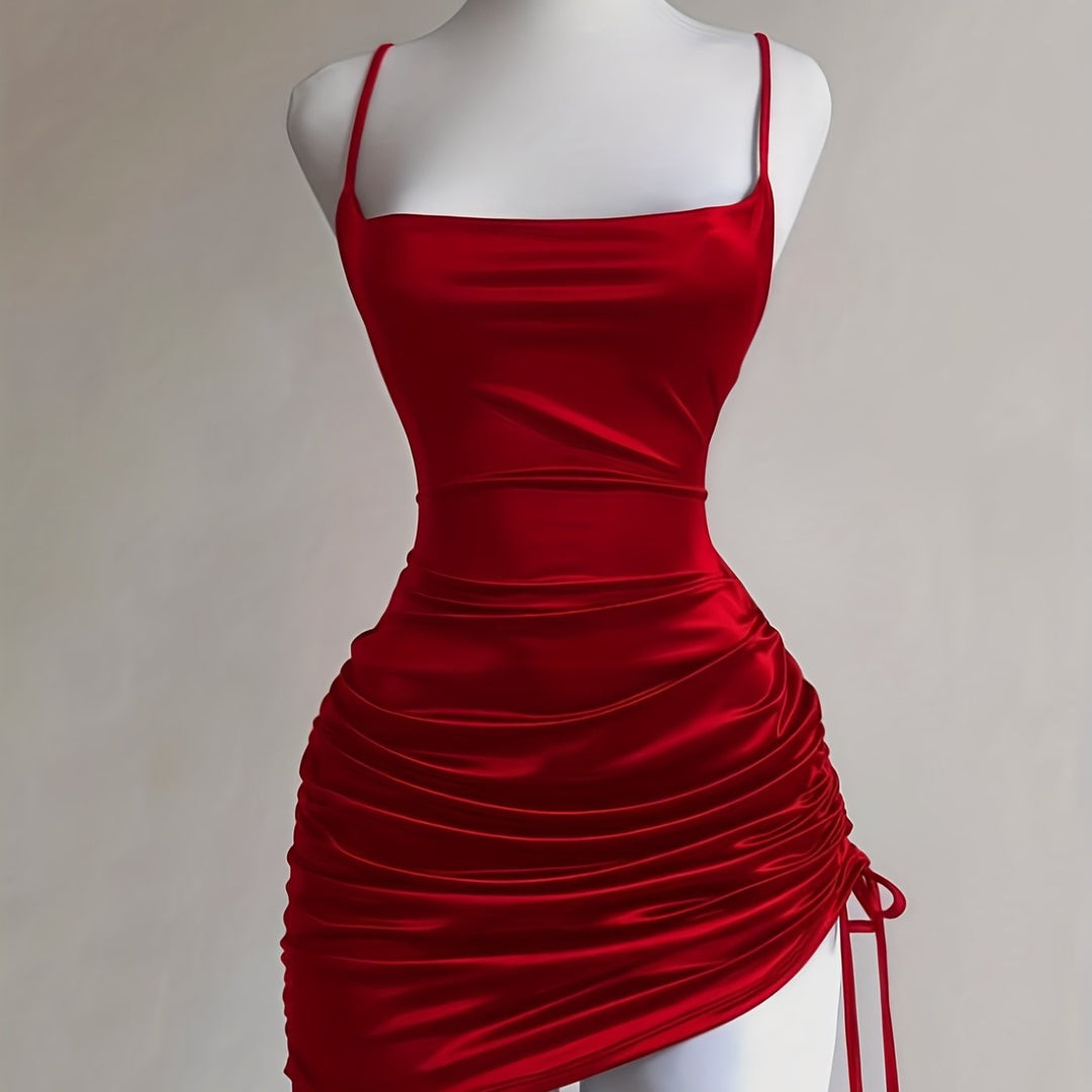 The Lace-Up Mini Dress