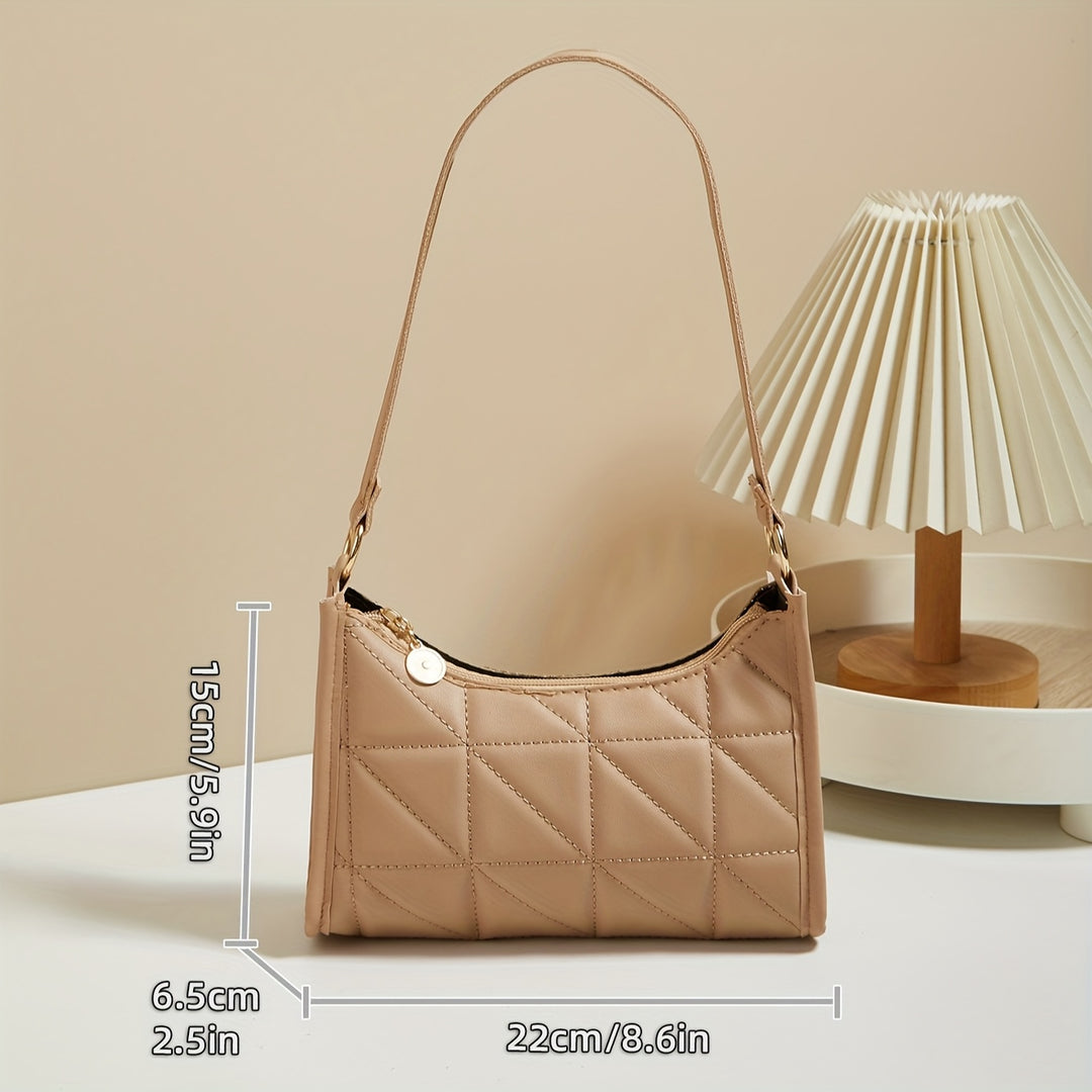 Embroidered Crescent Bag — Artisan Detail Shoulder Bag