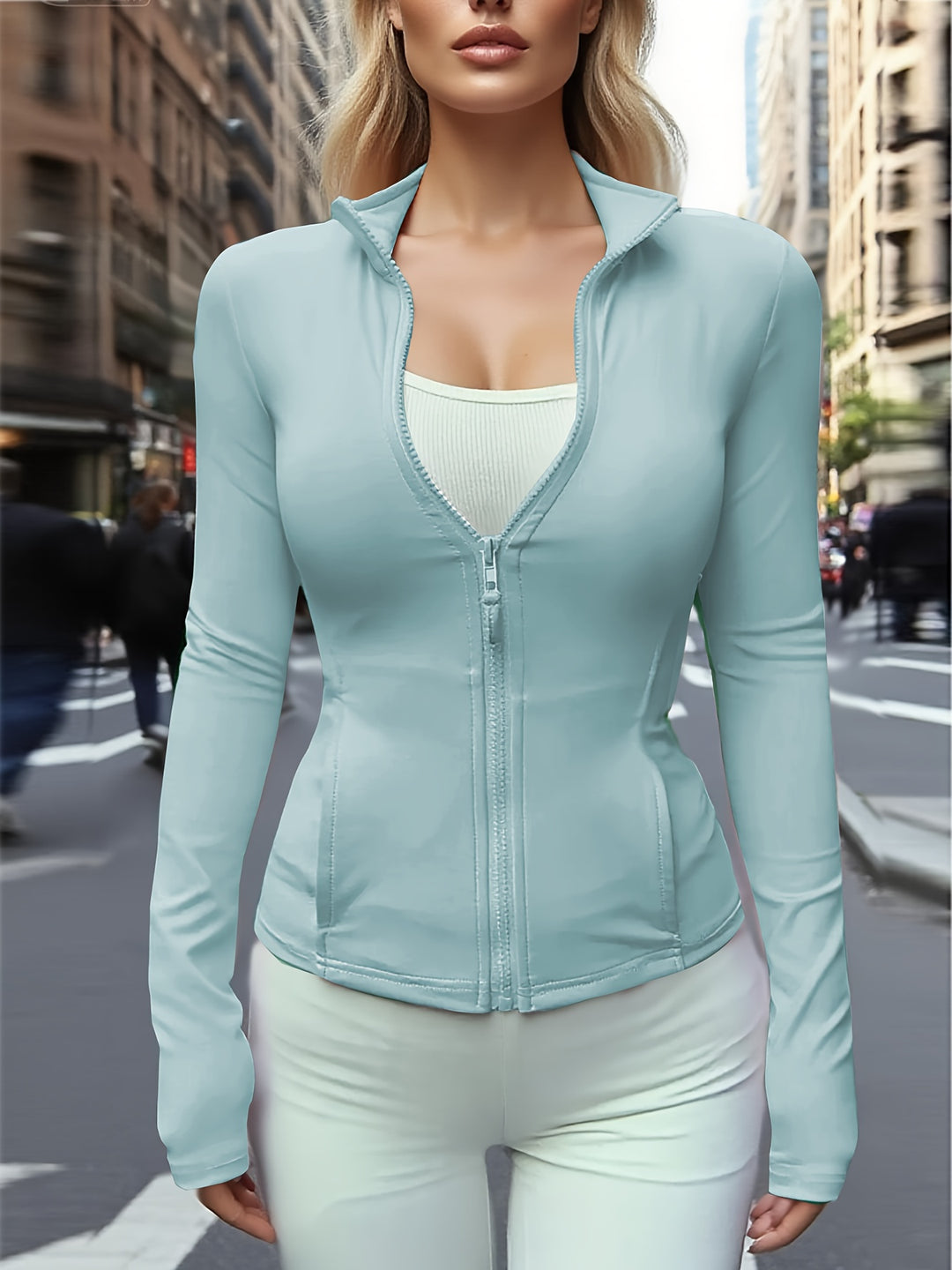 The Zip-Up Cropped Jacket