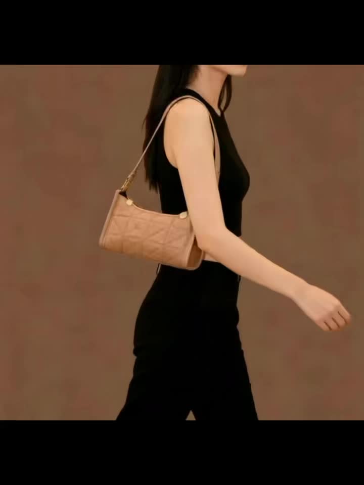 Embroidered Crescent Bag — Artisan Detail Shoulder Bag