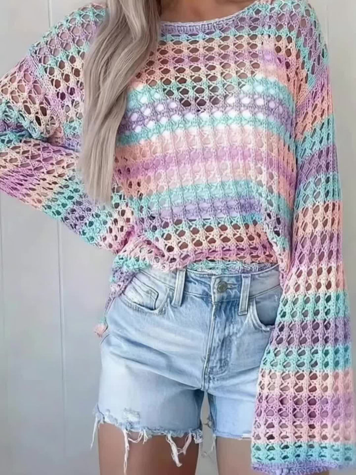 The Round Neck Long Sleeve Knit Top