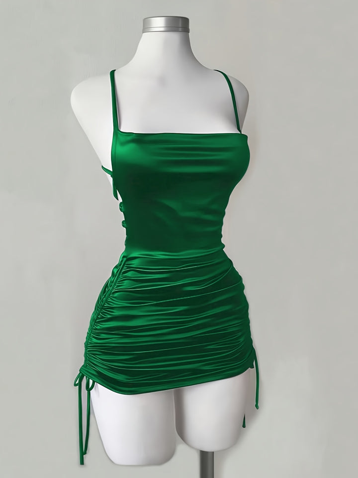 The Lace-Up Mini Dress