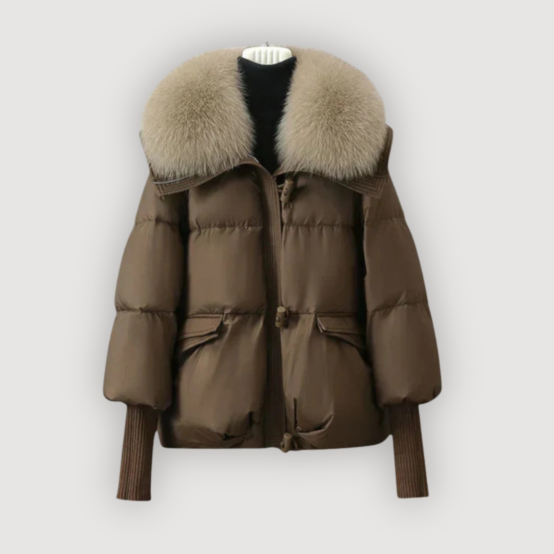 The Evette Fur-Collar Puffer