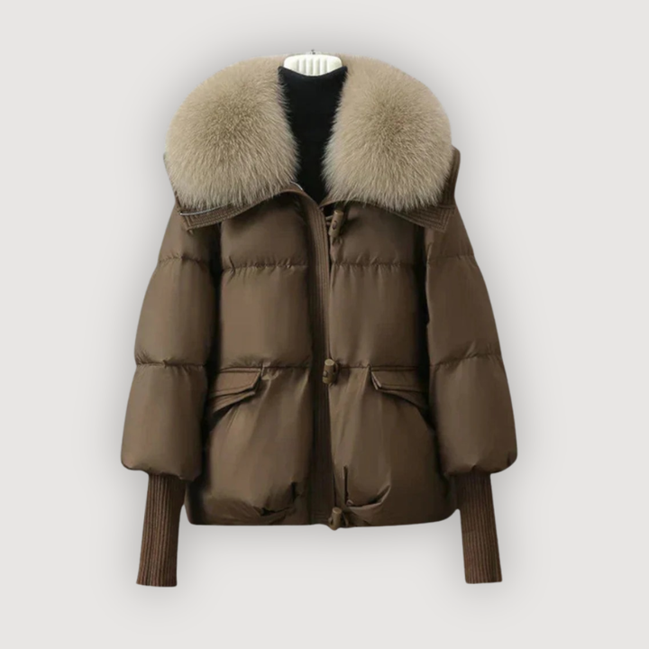 The Evette Fur-Collar Puffer