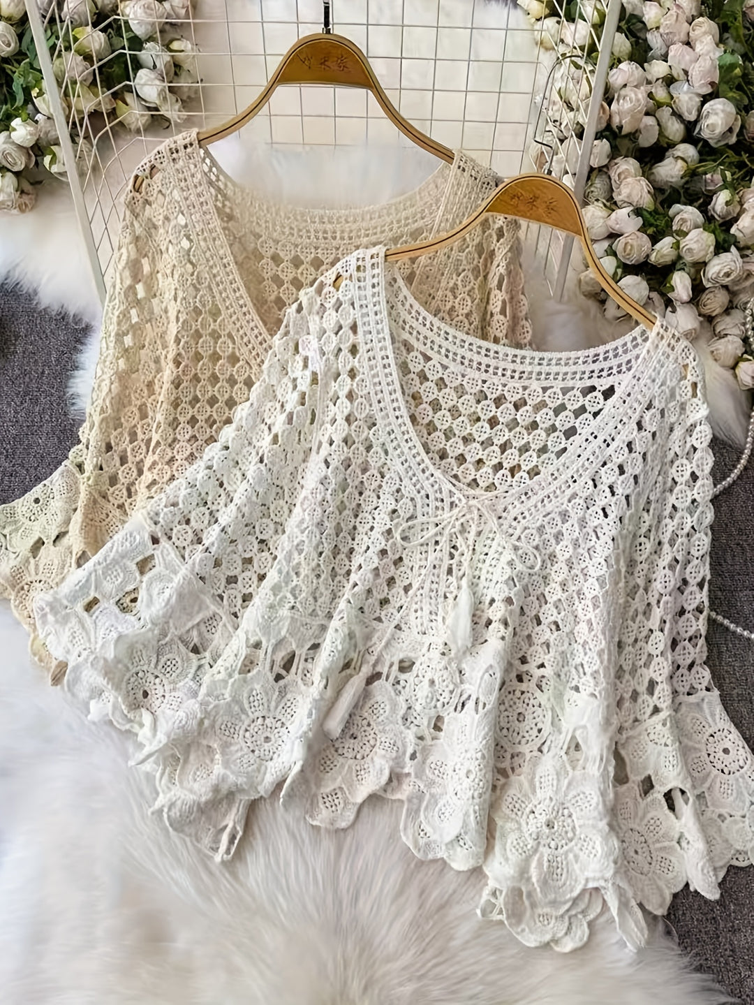The Floral Patchwork Tie-Front Top