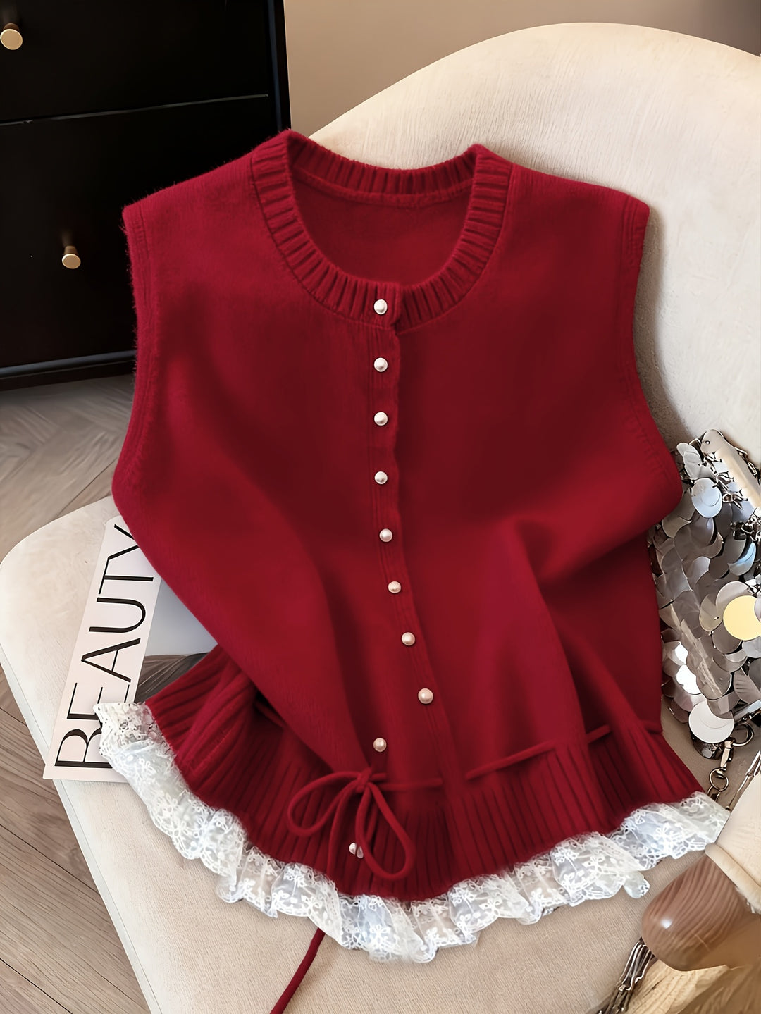 The Open-Knit Vest