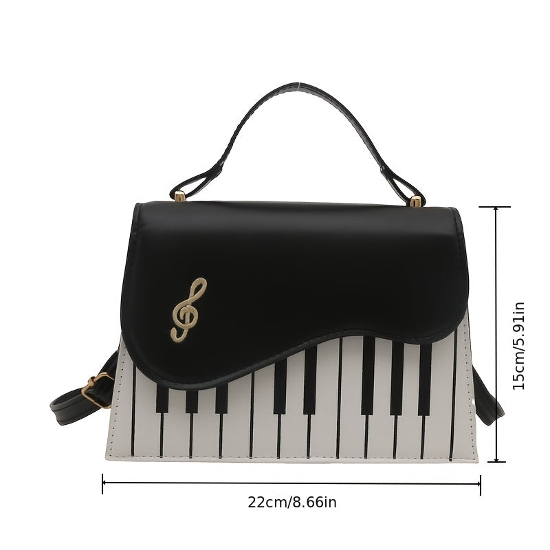 Melody Piano Crossbody Bag – Musical & Stylish