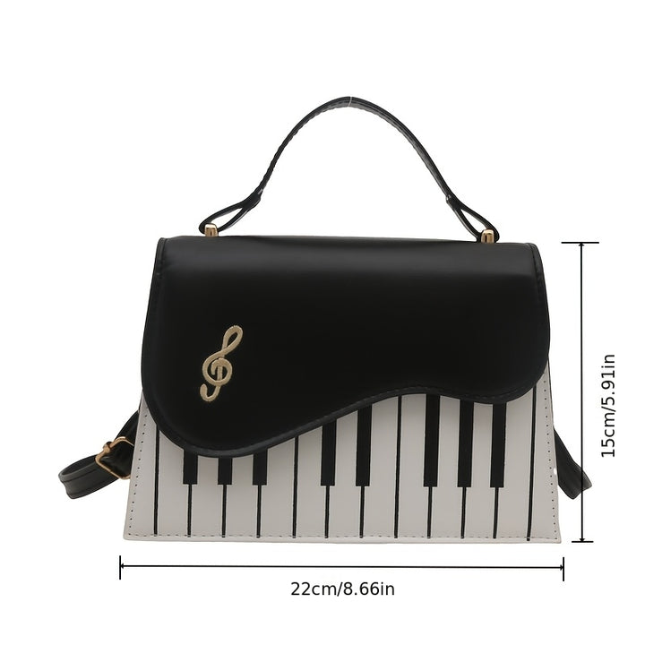 Melody Piano Crossbody Bag – Musical & Stylish