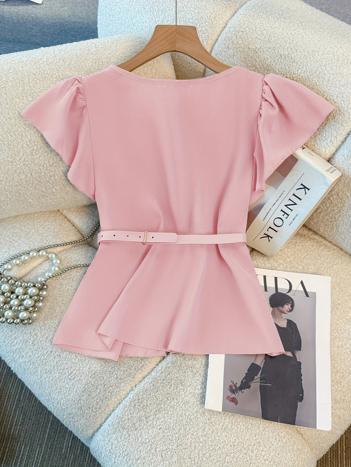The V-Neck Shirting Set