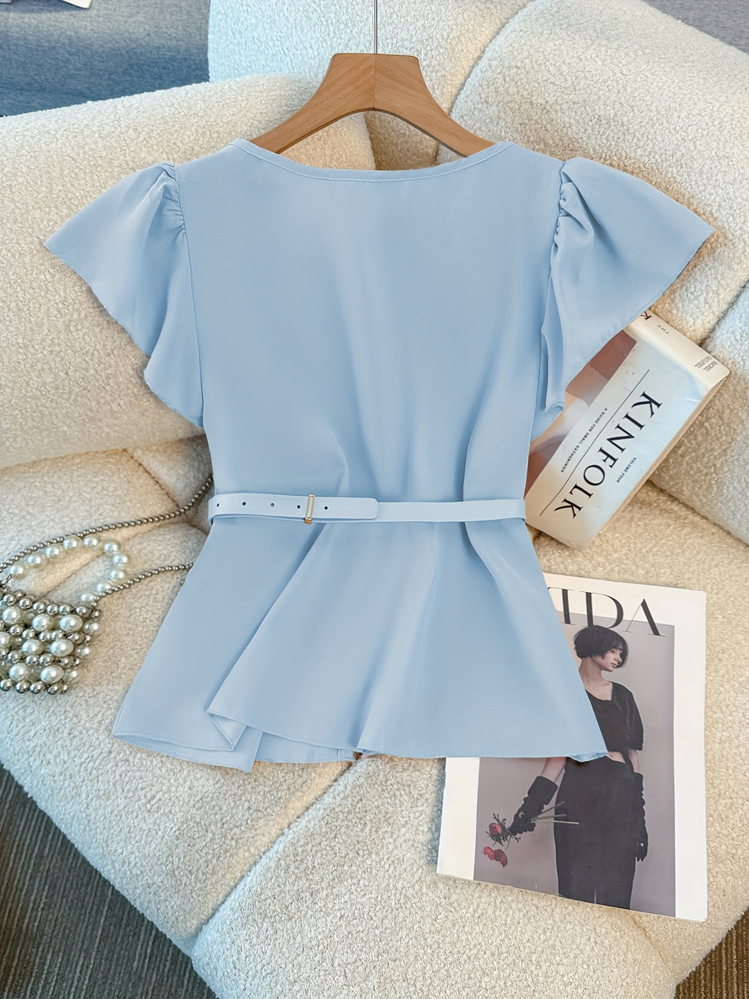 The V-Neck Shirting Set