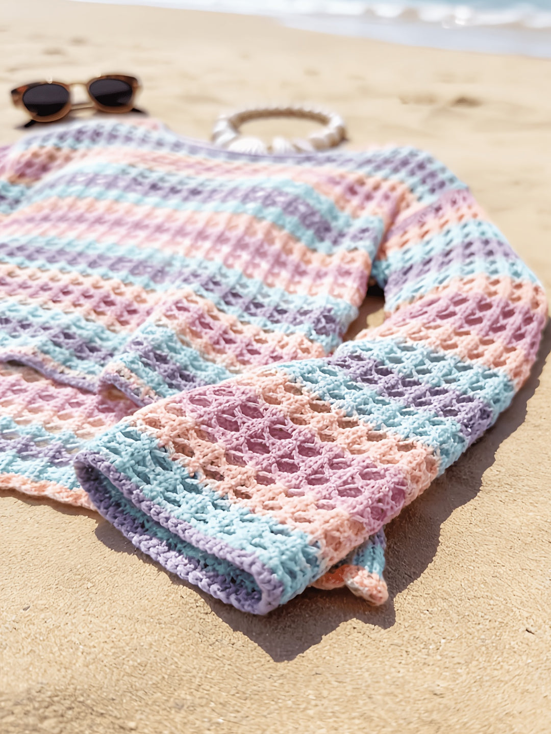 The One-Shoulder Crochet Cover-Up