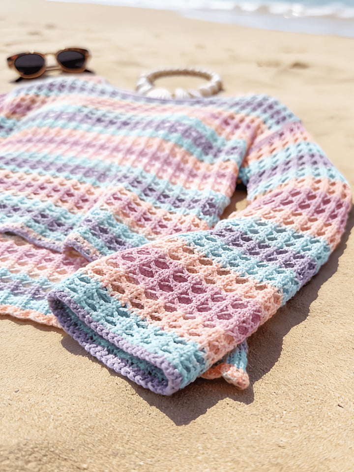 The One-Shoulder Crochet Cover-Up