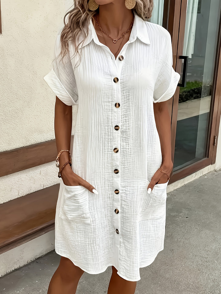Eloise Shirt Dress — Vintage Button-Down Midi
