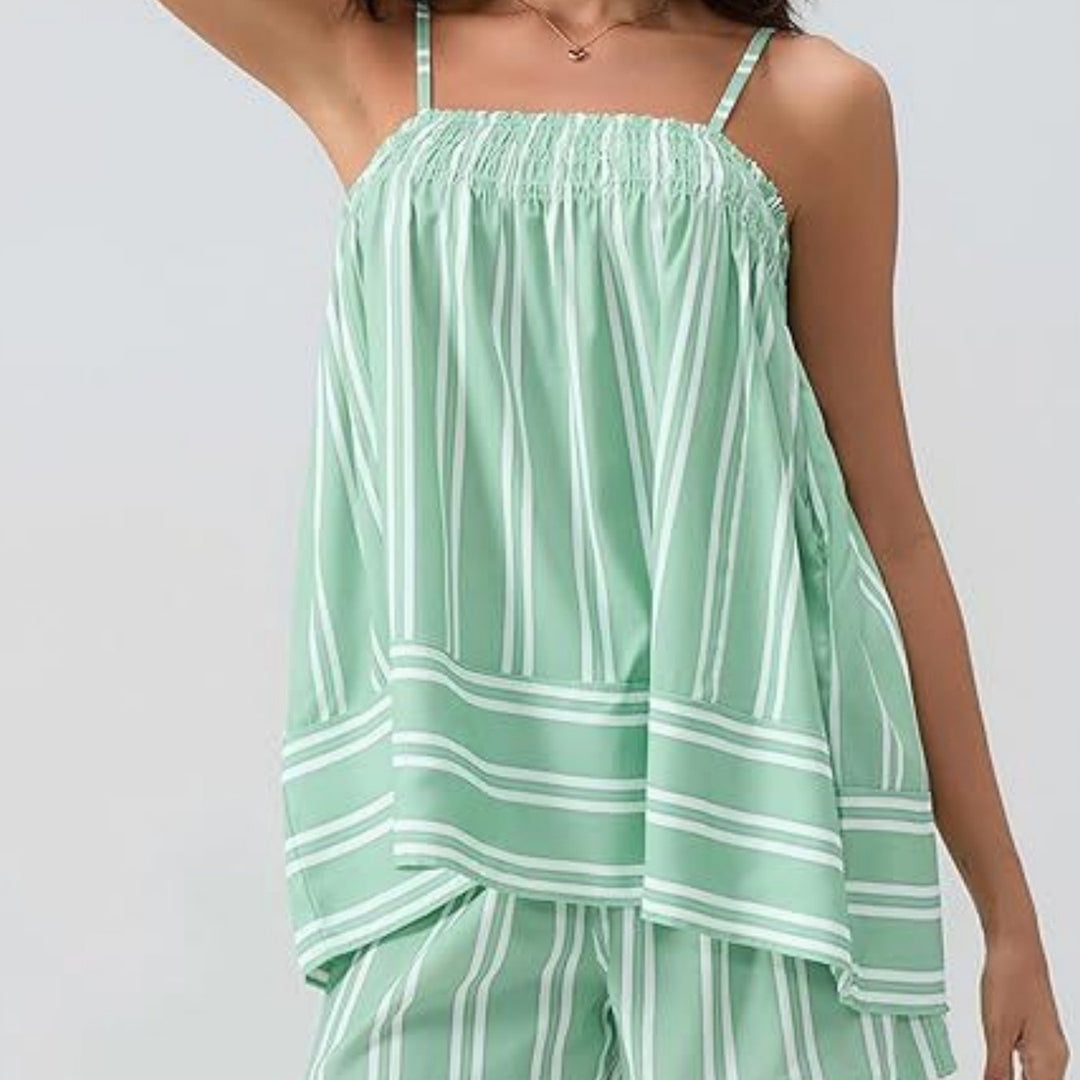 The Striped Sleeveless Summer Set