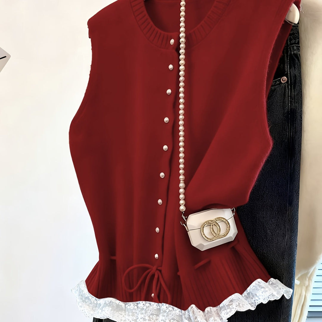 The Open-Knit Vest