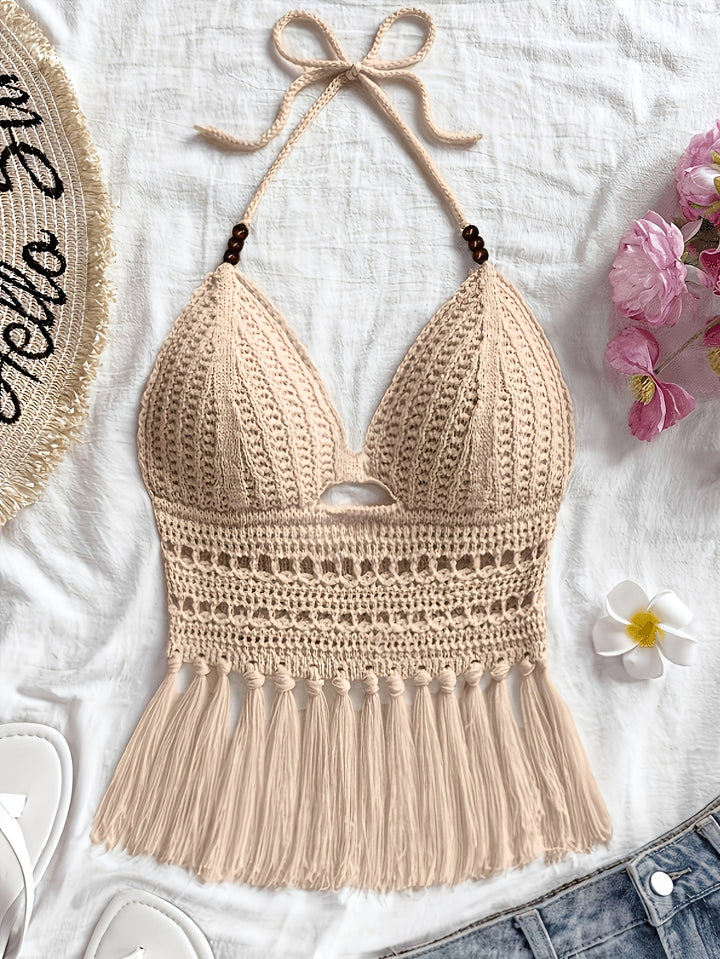 The Beaded Tassel Holiday Top