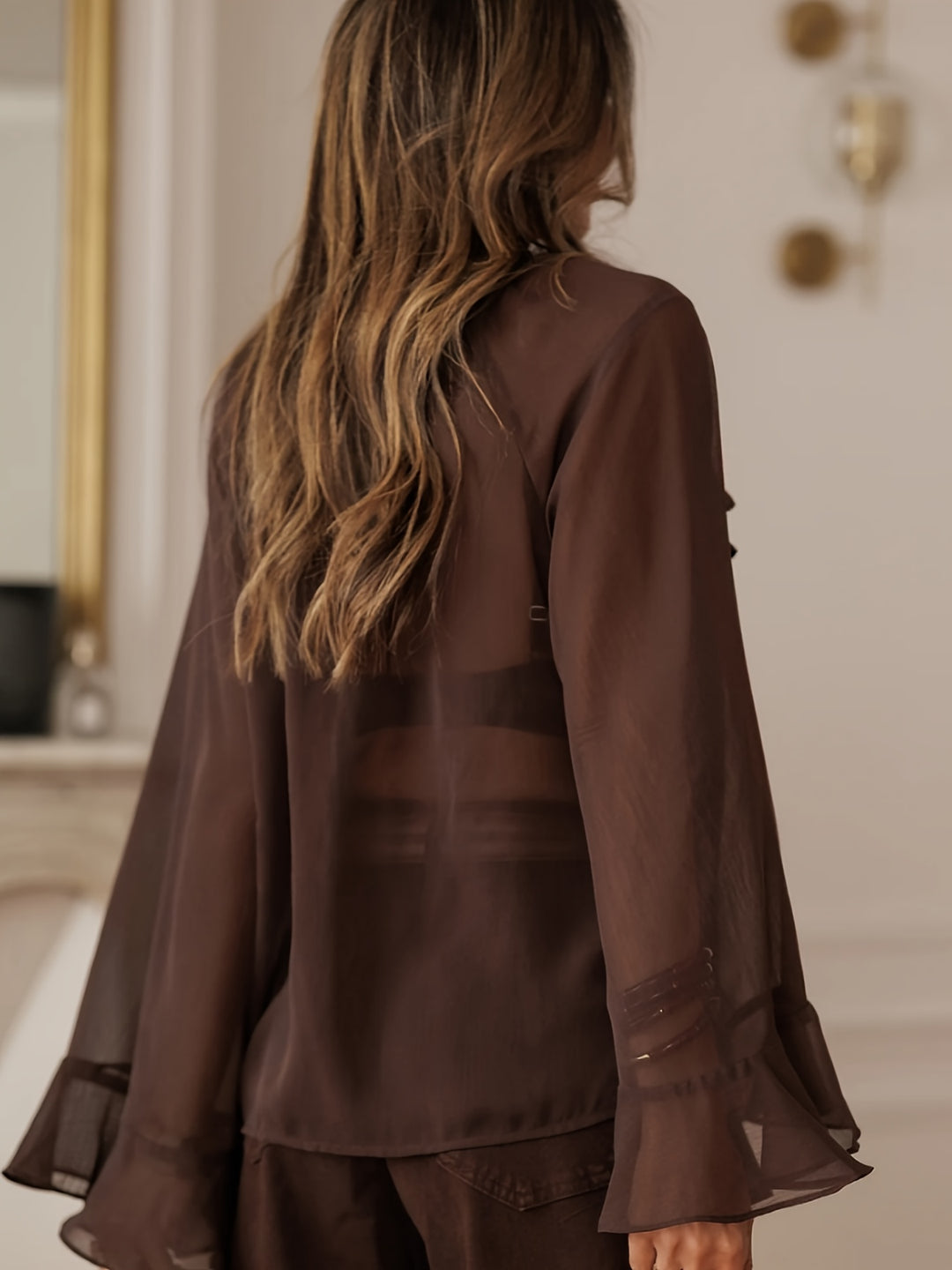 The Ruffle V-Neck Blouse
