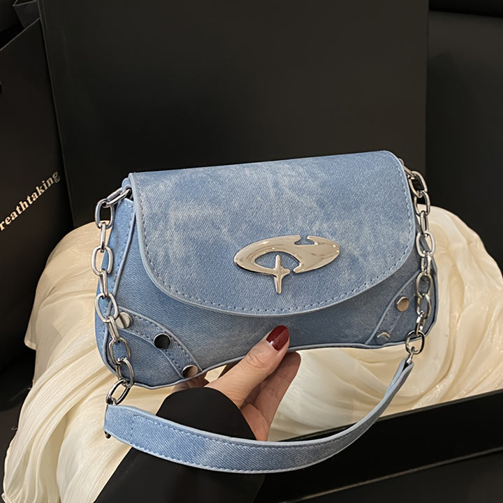 Nova Y2K Chain Shoulder Bag – Trendy & Versatile
