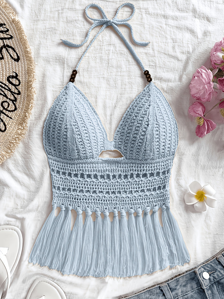 The Beaded Tassel Holiday Top