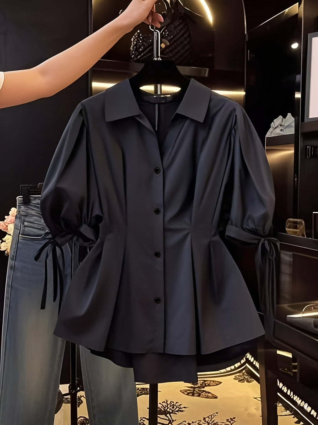 The Casual V-Neck Button Set
