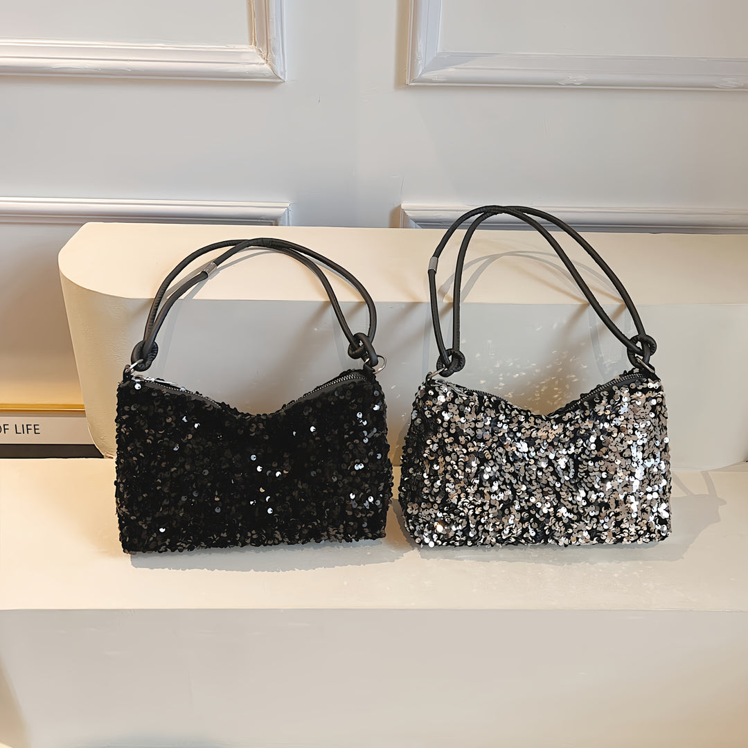 Sequined Shoulder Bag – Chic & Stylish with Strap