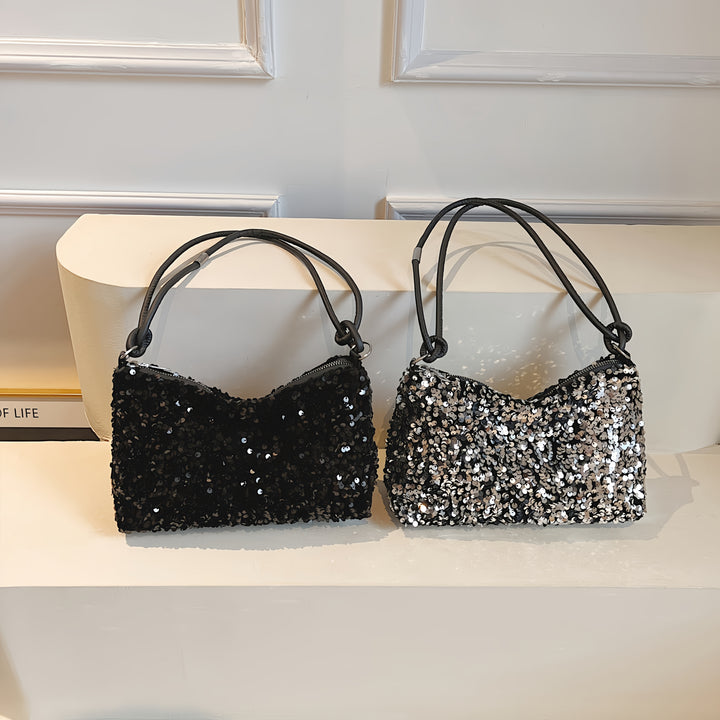 Sequined Shoulder Bag – Chic & Stylish with Strap