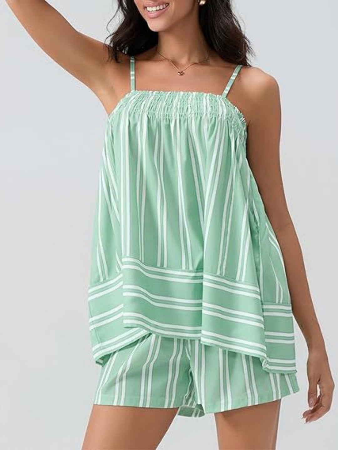 The Striped Sleeveless Summer Set