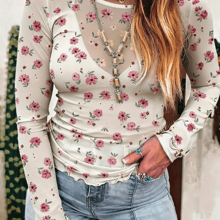 The Sheer Lace Blouse