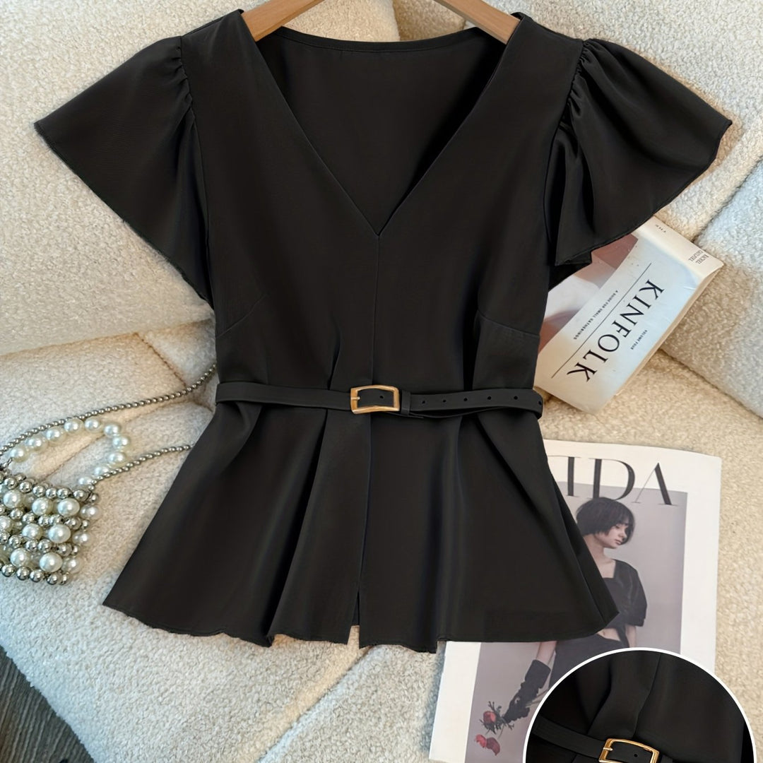 The V-Neck Shirting Set