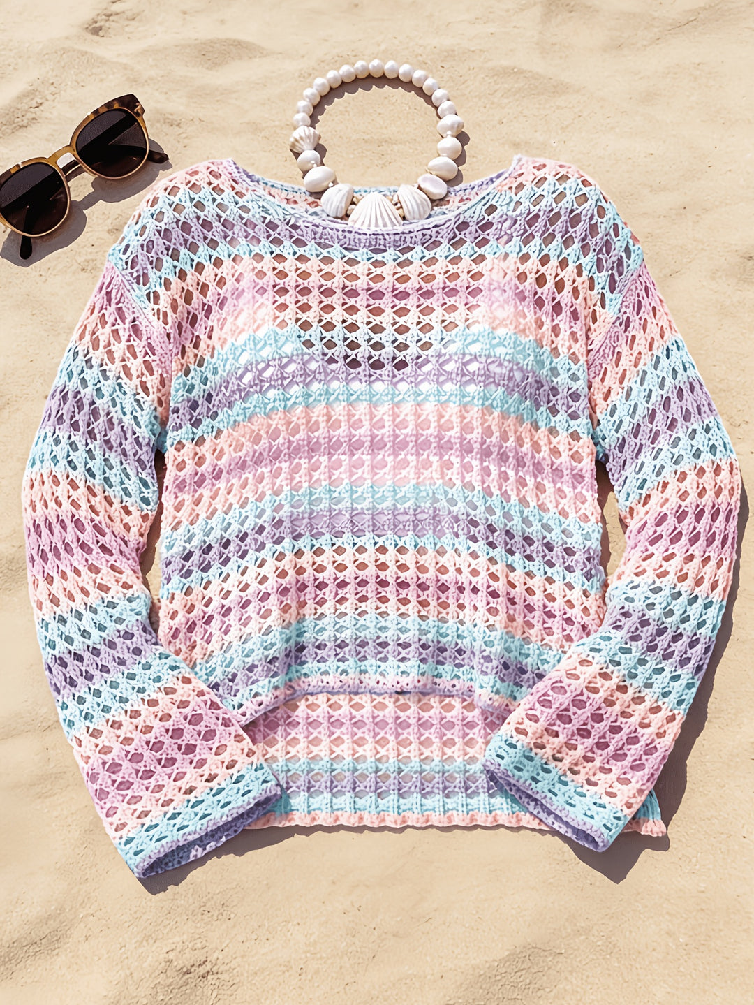 The One-Shoulder Crochet Cover-Up