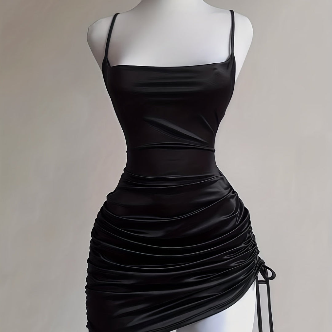 The Lace-Up Mini Dress