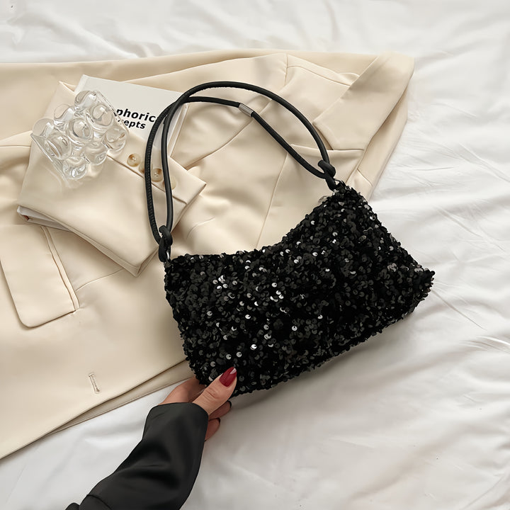 Sequined Shoulder Bag – Chic & Stylish with Strap