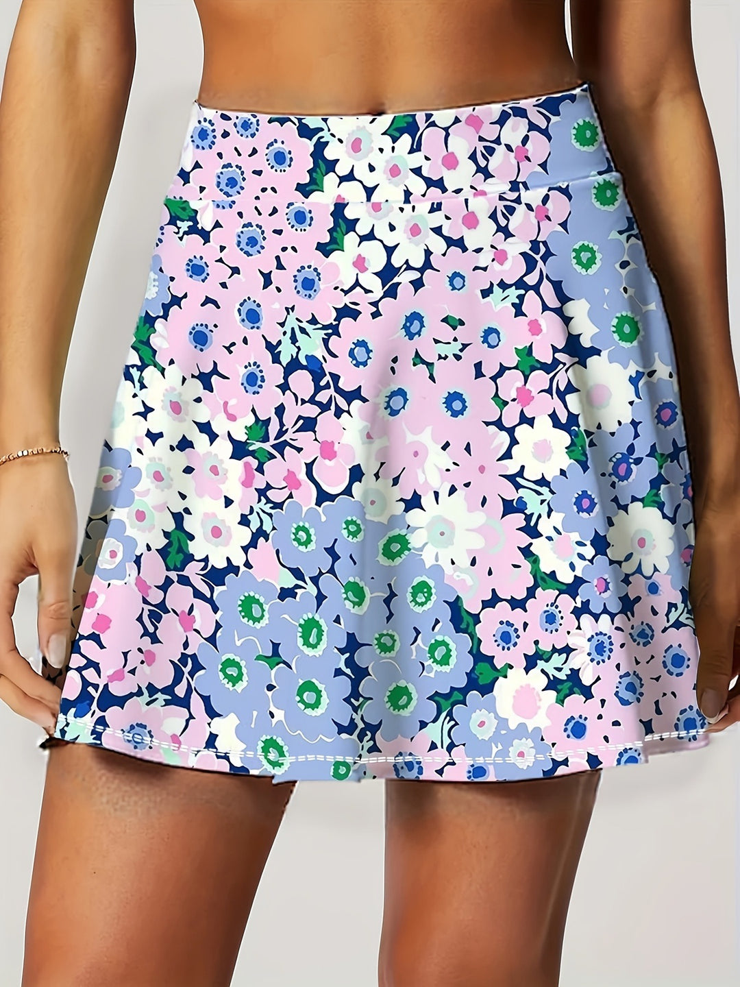 The Floral Built-In Shorts Skirt