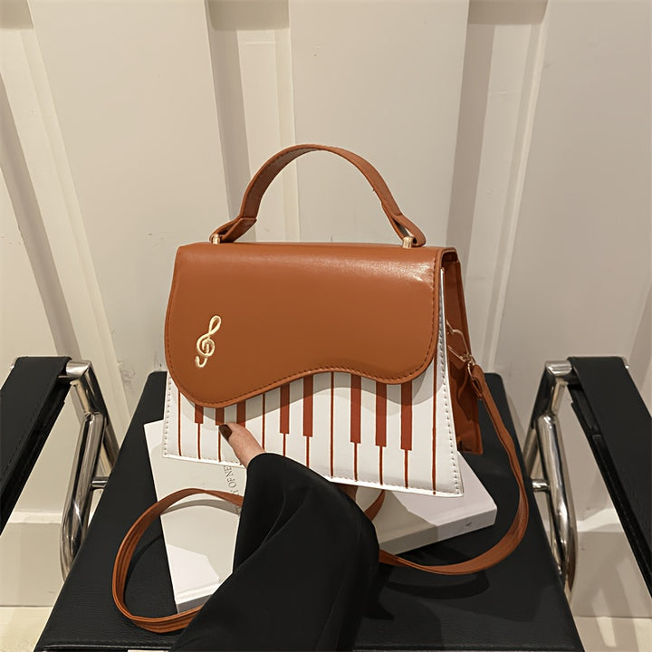 Melody Piano Crossbody Bag – Musical & Stylish