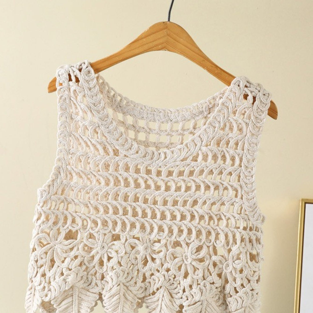 The Asymmetric Crochet Vest