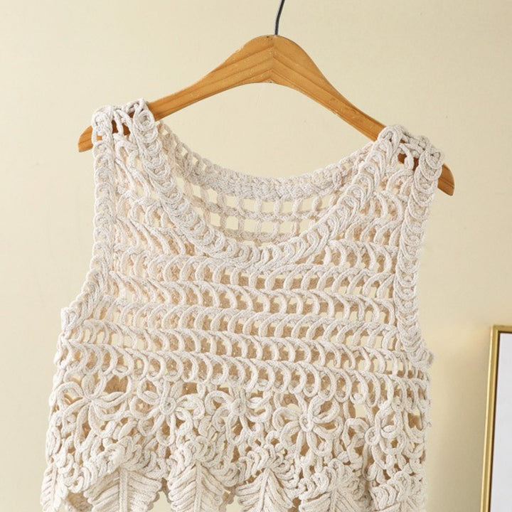 The Asymmetric Crochet Vest
