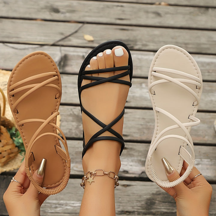 The Elegant Cross-Strap Sandals