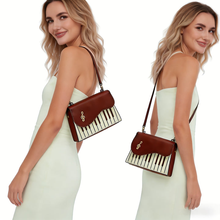 Melody Piano Crossbody Bag – Musical & Stylish