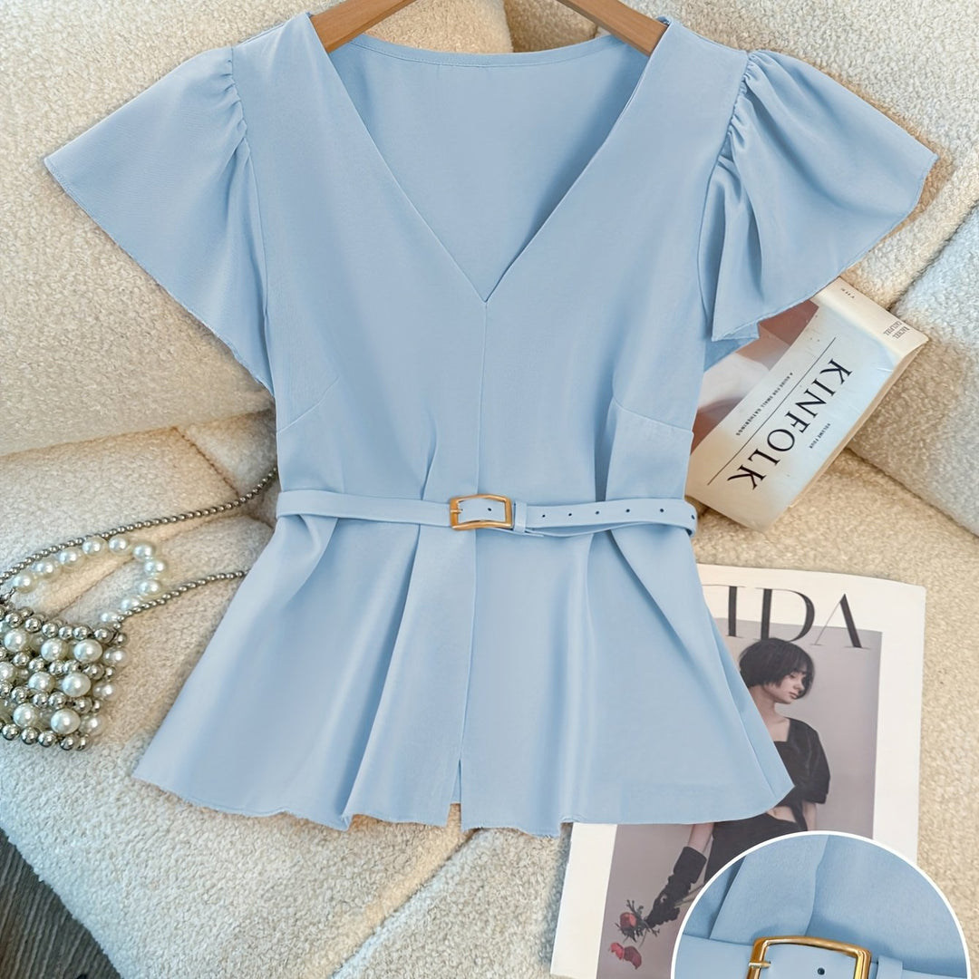 The V-Neck Shirting Set