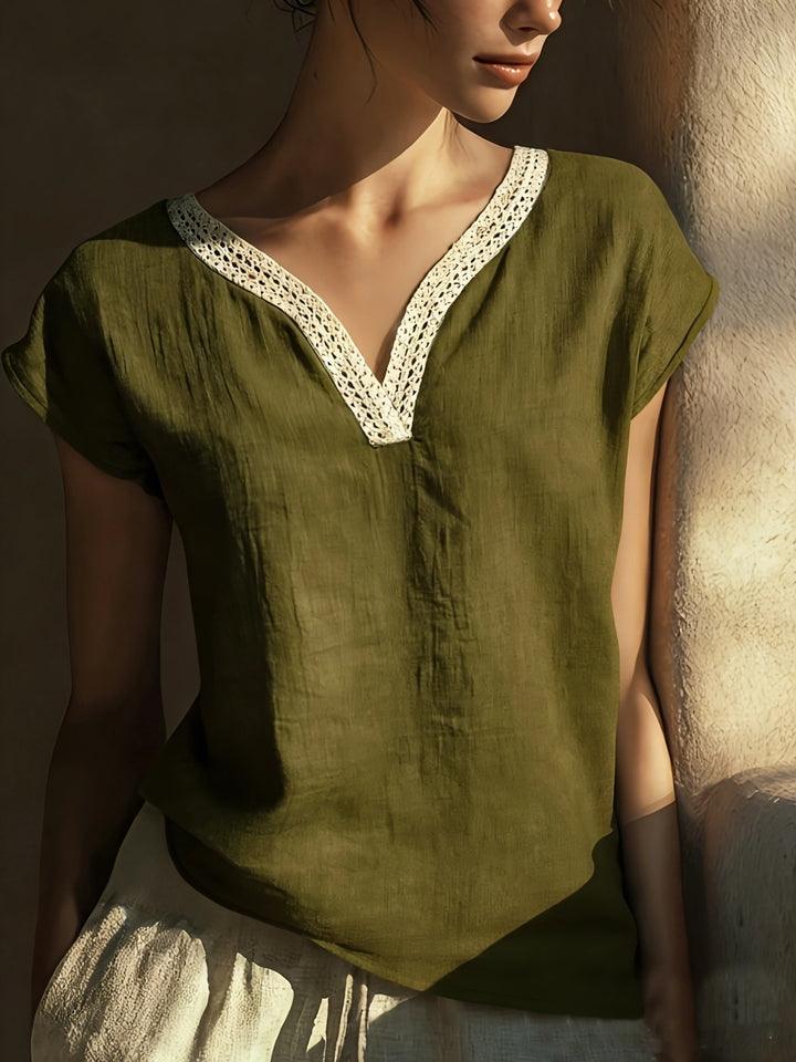 The Lace V-Neck Blouse