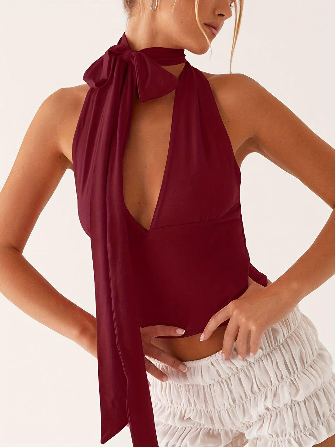 The Tie-Back Halter Crop Set