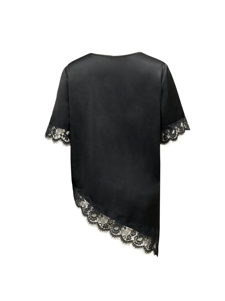 The Asymmetric Lace Top