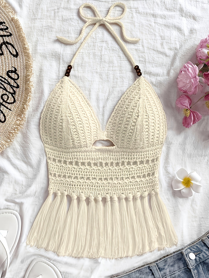 The Beaded Tassel Holiday Top